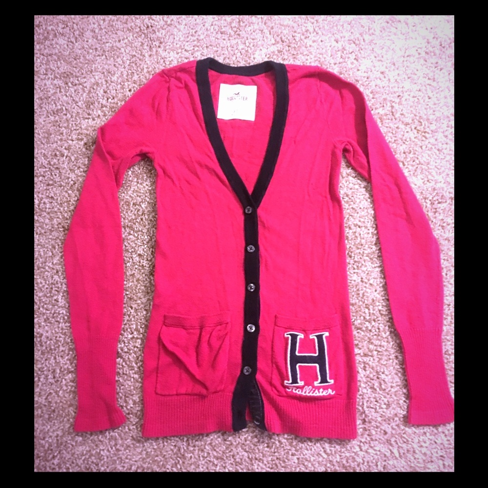 Hollister pink and blue cardigan 💎