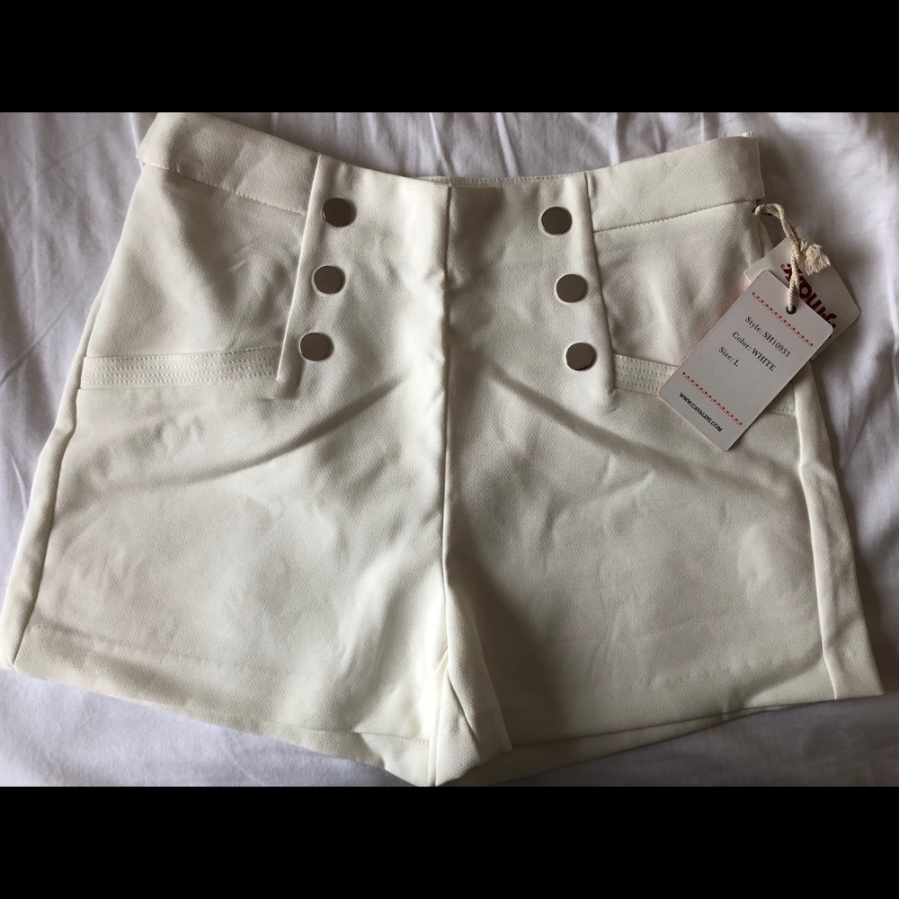 White Shorts