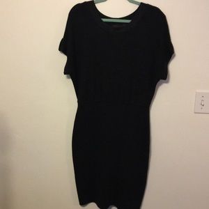 The Limited - short sleeve black sweater dress