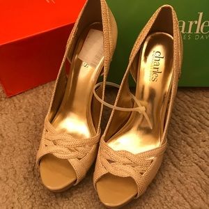 Charles by Charles David Camel Snake Heel