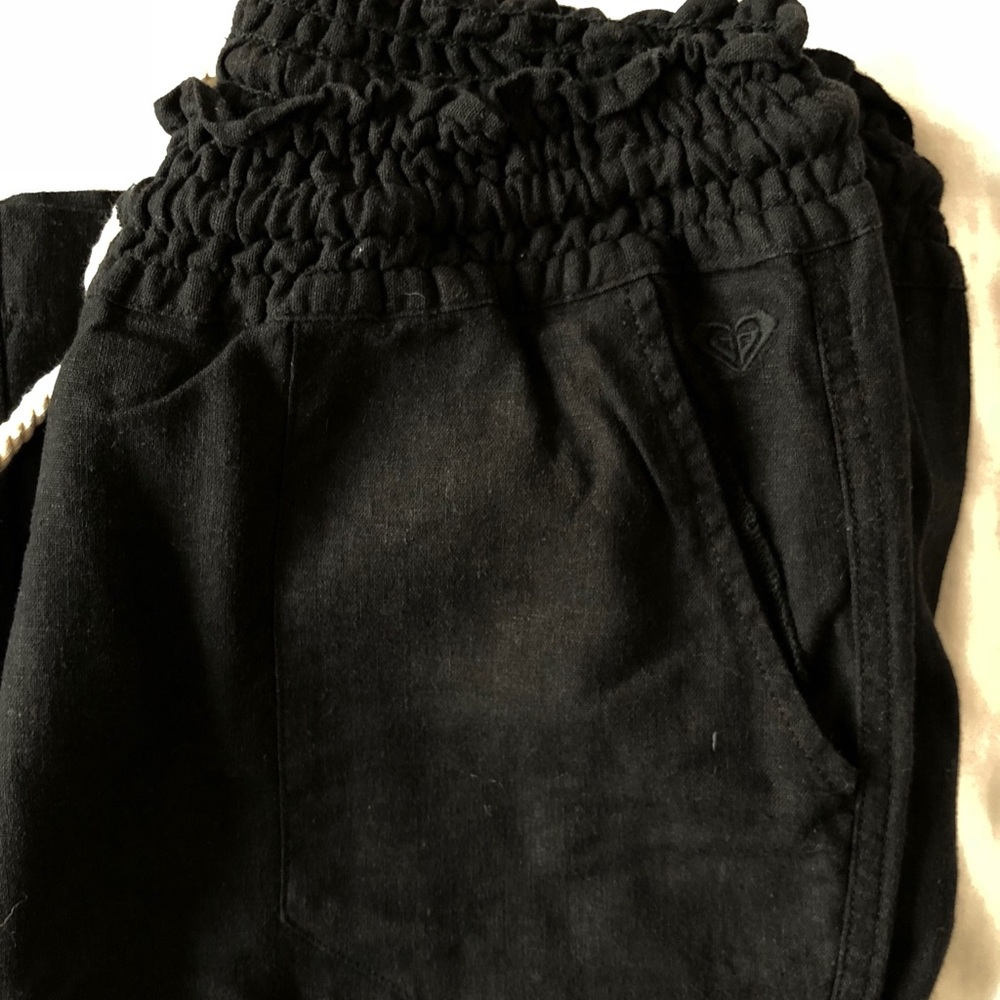 Roxy Linen Black Pants