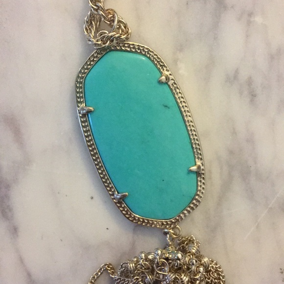 KENDRA SCOTT Rayne necklace in Teal, 14k gold - Picture 3 of 5