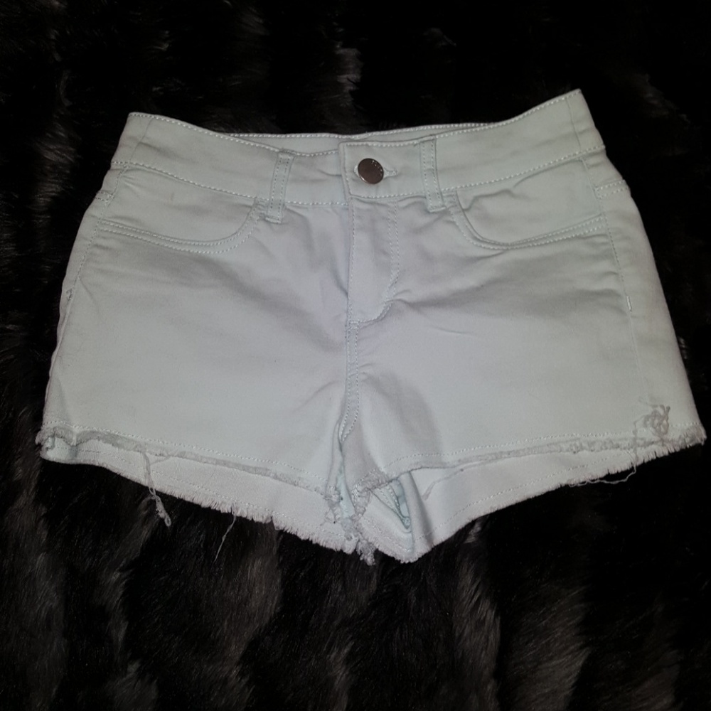 Light Blue High Waisted Shorts