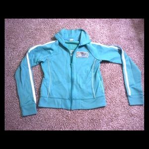 Sea foam green Hollister track-type zip-up💎