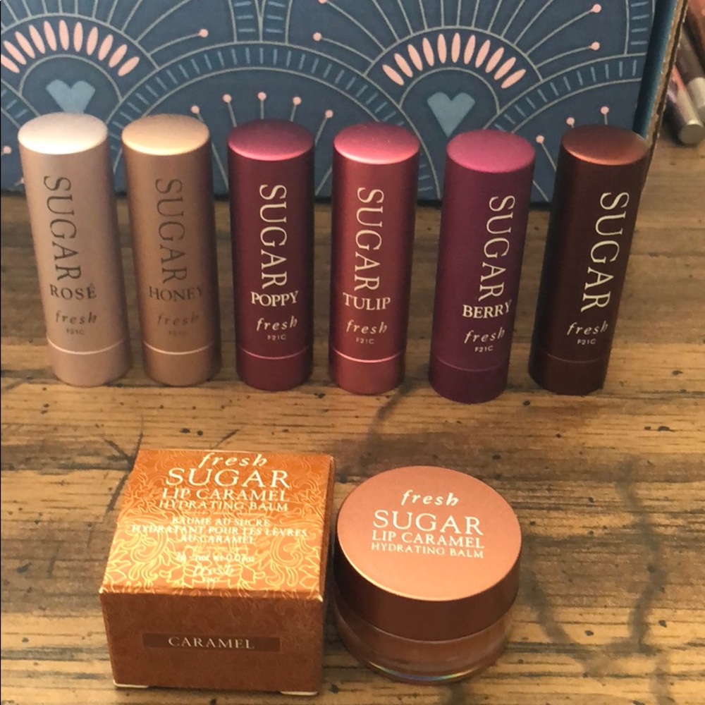 Huge Fresh sugar mini lot lip caramel gloss