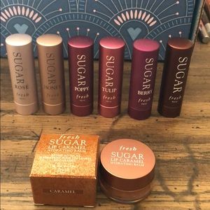 Huge Fresh sugar mini lot lip caramel gloss