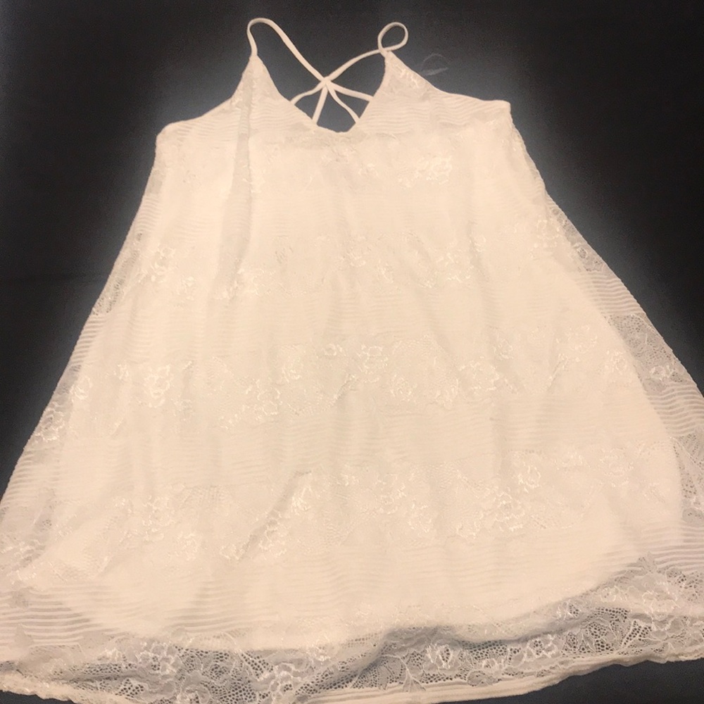 Cream Colored Mini Dress