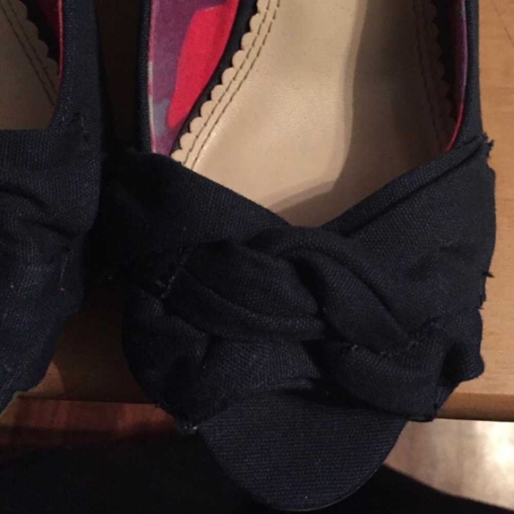 Lane Bryant “Denim” Navy Wedges - Picture 4 of 4