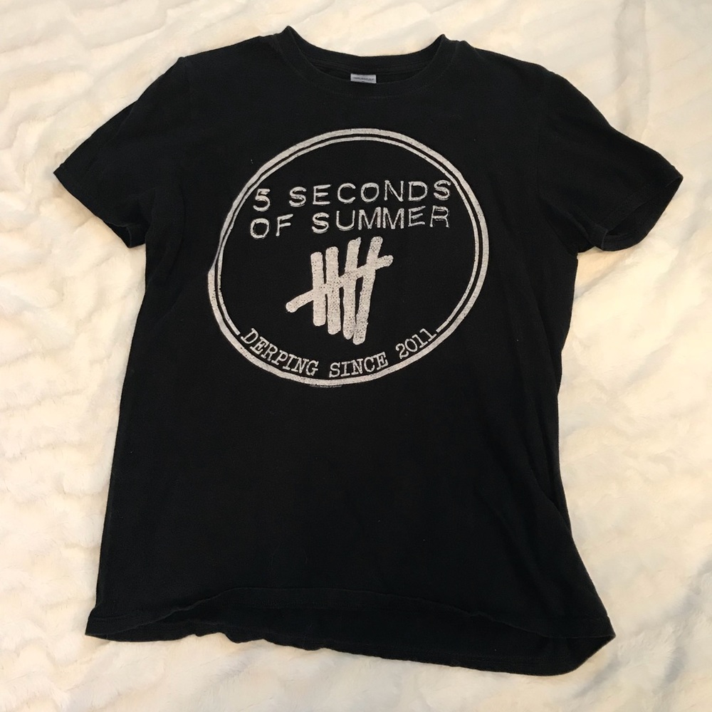vintage 5 seconds of summer logo t-shirt