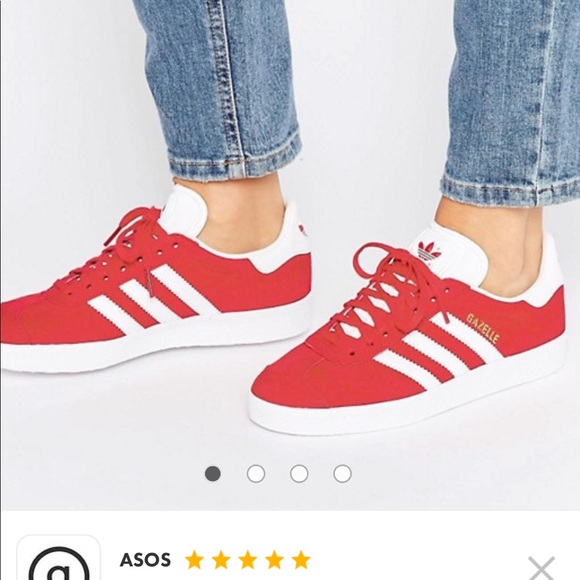 LAST PAIR! NEW Adidas Red Gazelle Trainers - Picture 2 of 7