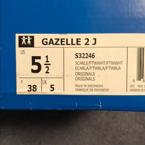 LAST PAIR! NEW Adidas Red Gazelle Trainers - Picture 5 of 7