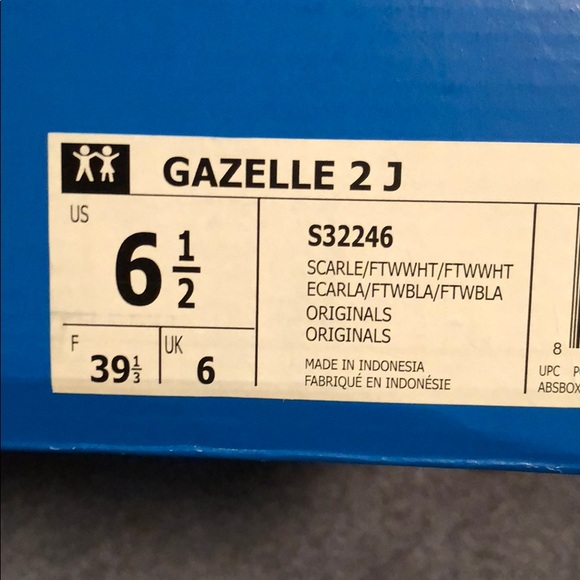 LAST PAIR! NEW Adidas Red Gazelle Trainers - Picture 7 of 7