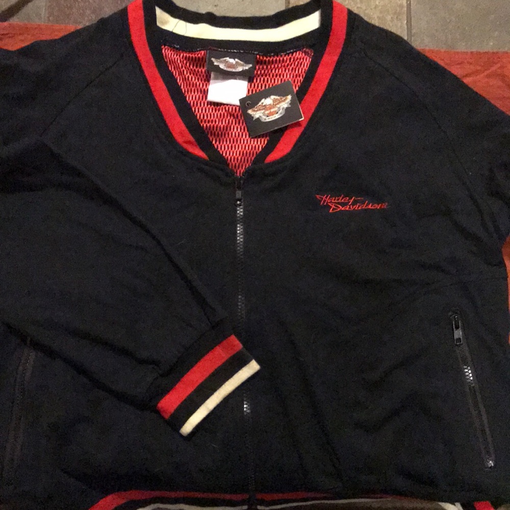 Harley Davidson. Active wear Terry Jacket.