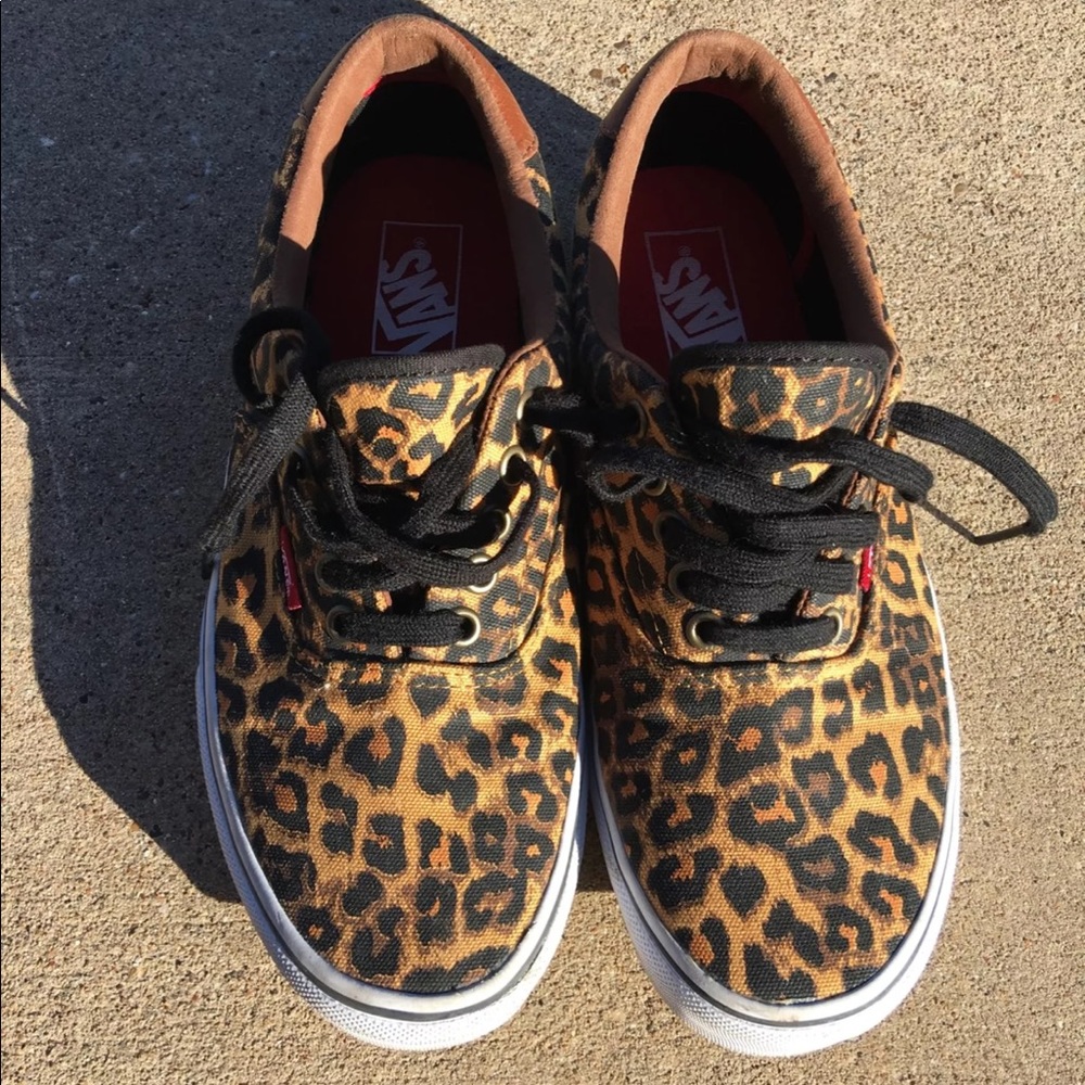 Leopard Vans Skate Shoes Women’s 9/Men’s7.5