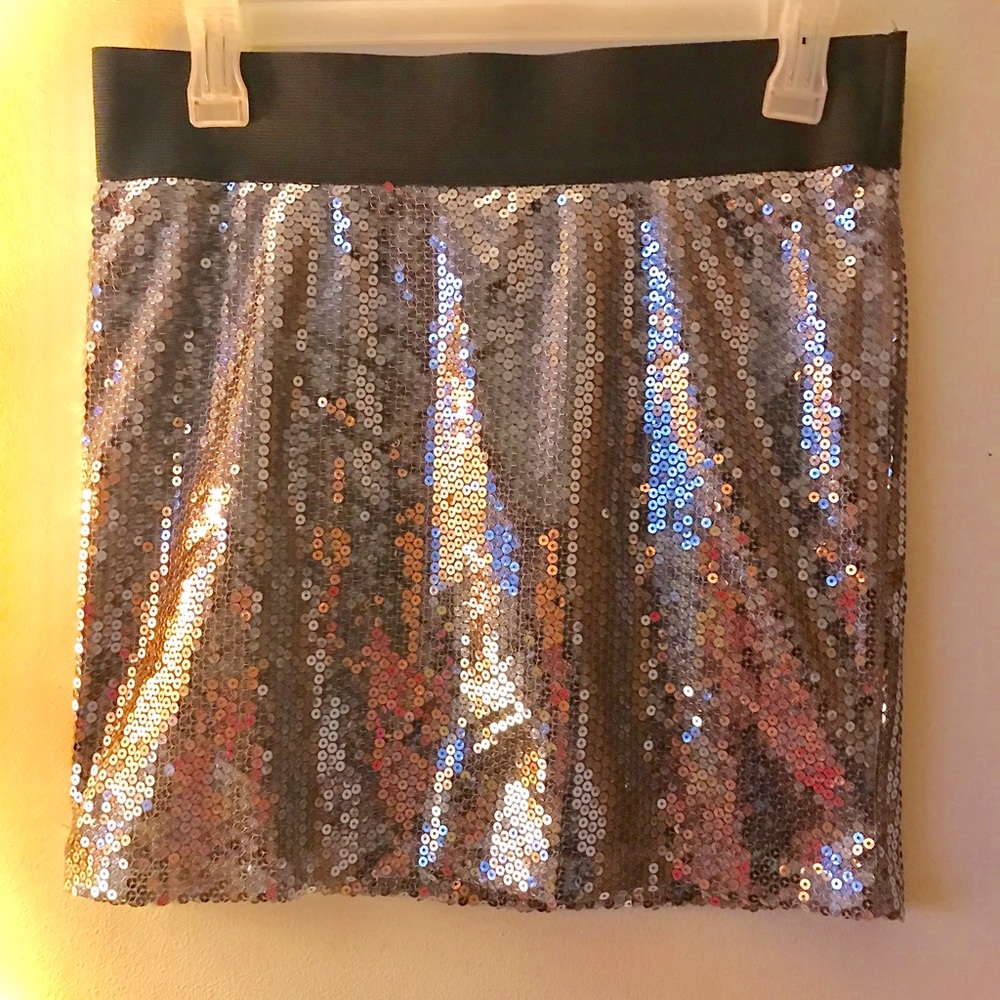 Sequin mini skirt