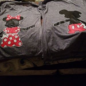 His and hers Disney tees