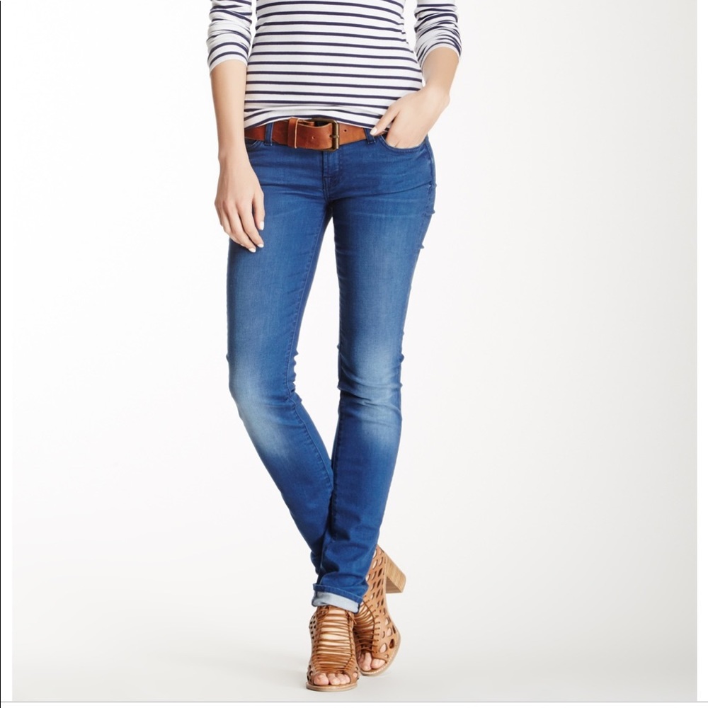 7 for all mankind Roxane skinny classic blue jeans