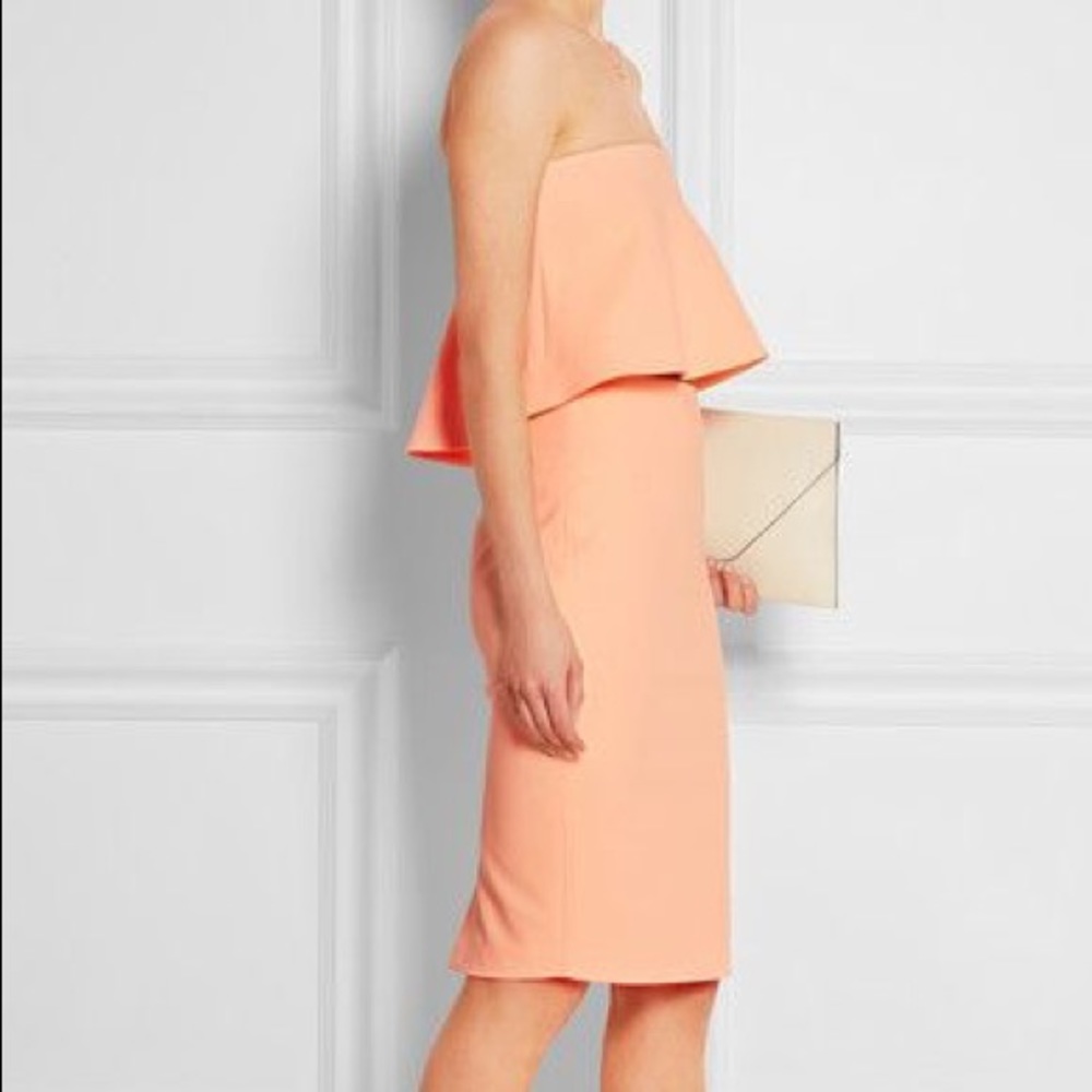 Elizabeth and James Orange Pencil Skirt