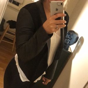 Bebe leather arm jacket