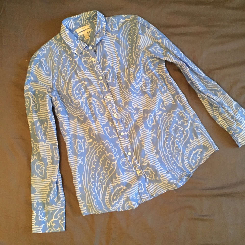 JCrew paisley shirt