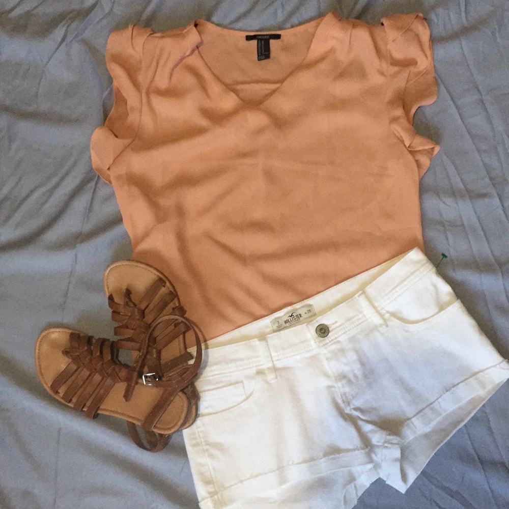 coral forever 21 blouse🌷