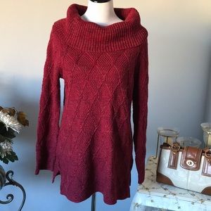 Cranberry colored Sweater.