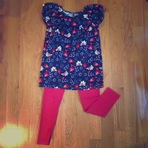 Tea Collection girls size 7 corduroy dress