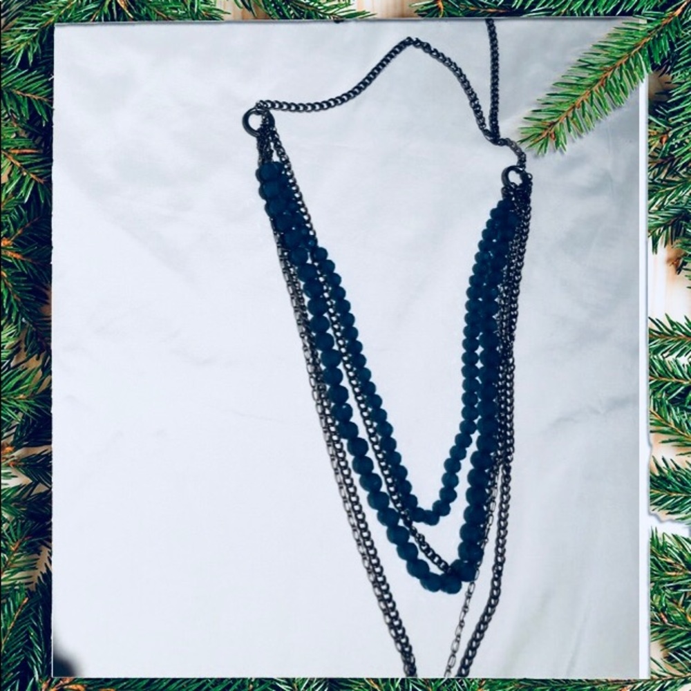 Long layered necklace