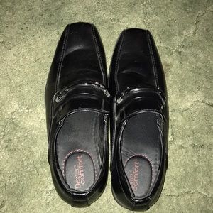 Steel and black dexter comfort shoes