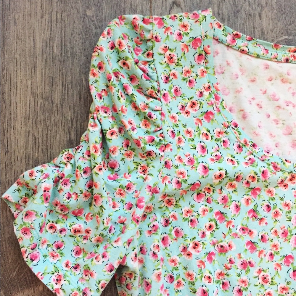 Light blue floral top