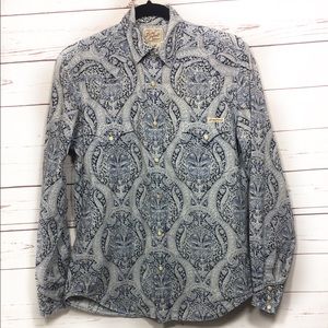 Lucky Brand Sportswear Western Paisley Button Up