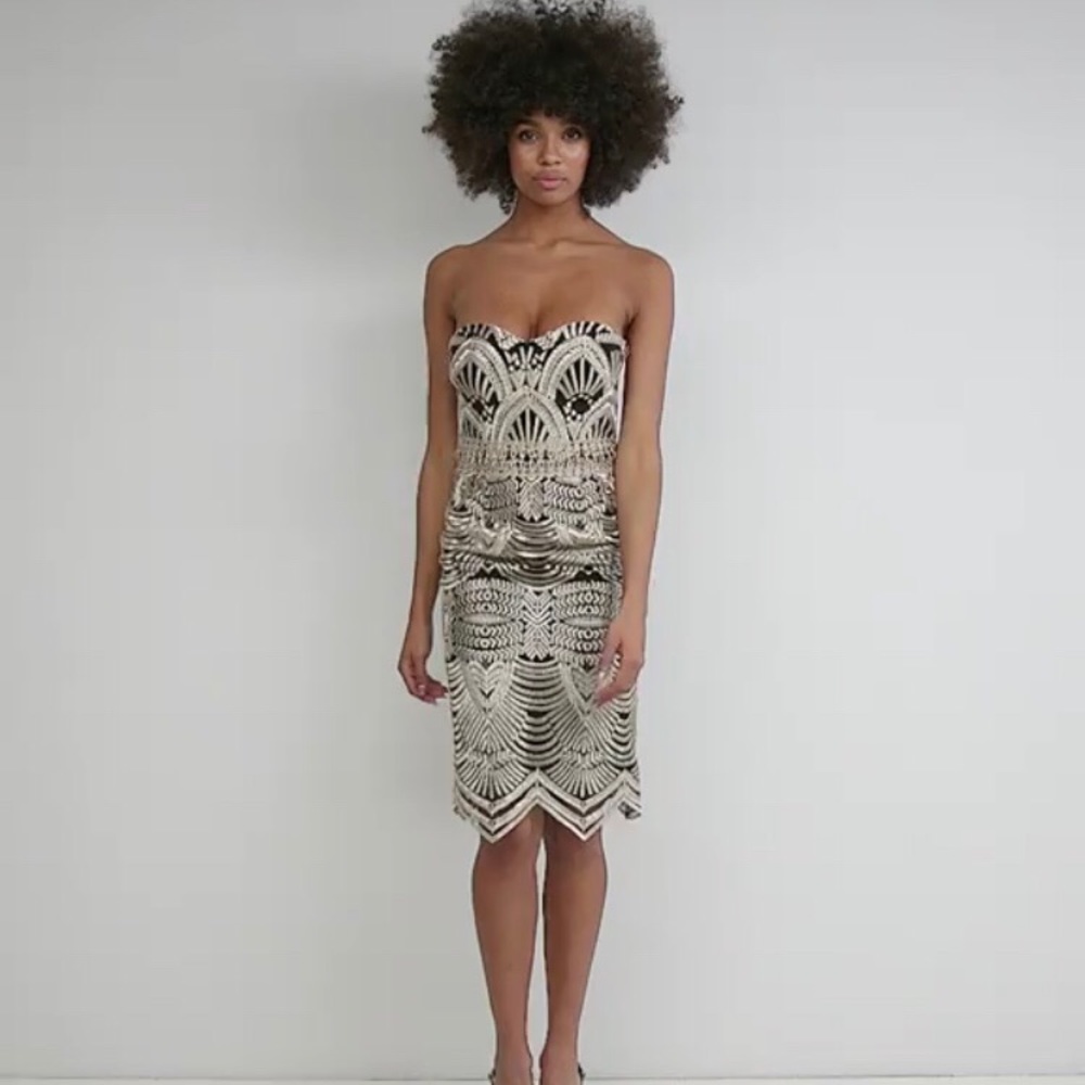 ASOS Lipsy Deco Bandeau Midi Dress