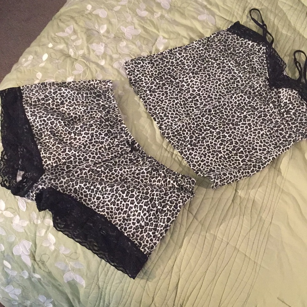 DONATED: Black and White Cheetah Sleep Set