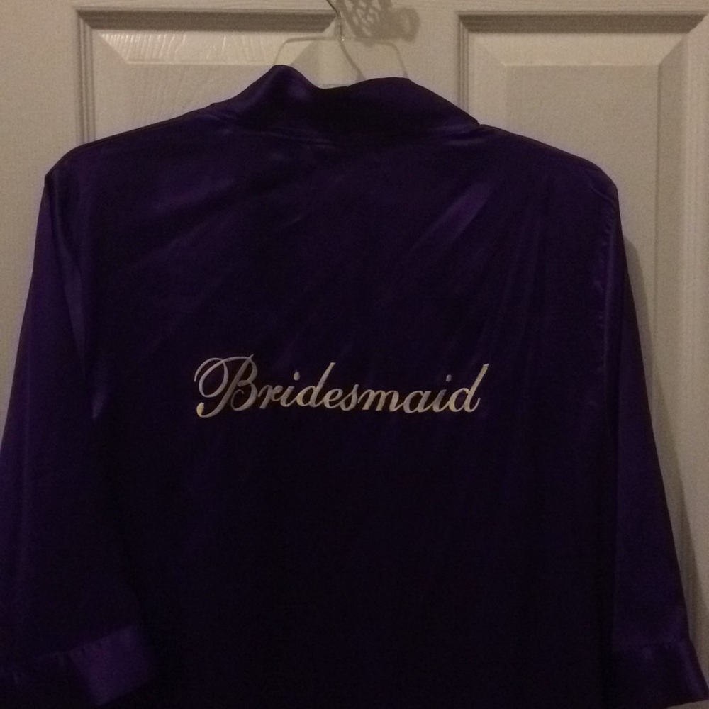 Satin “Bridesmaid” robe