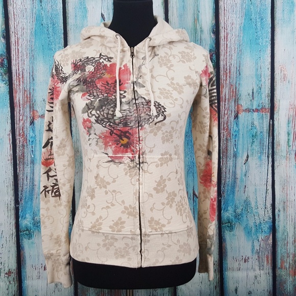 dragon zip up hoodie