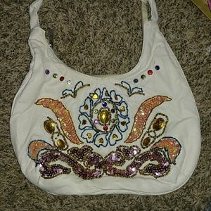 White gem purse!
