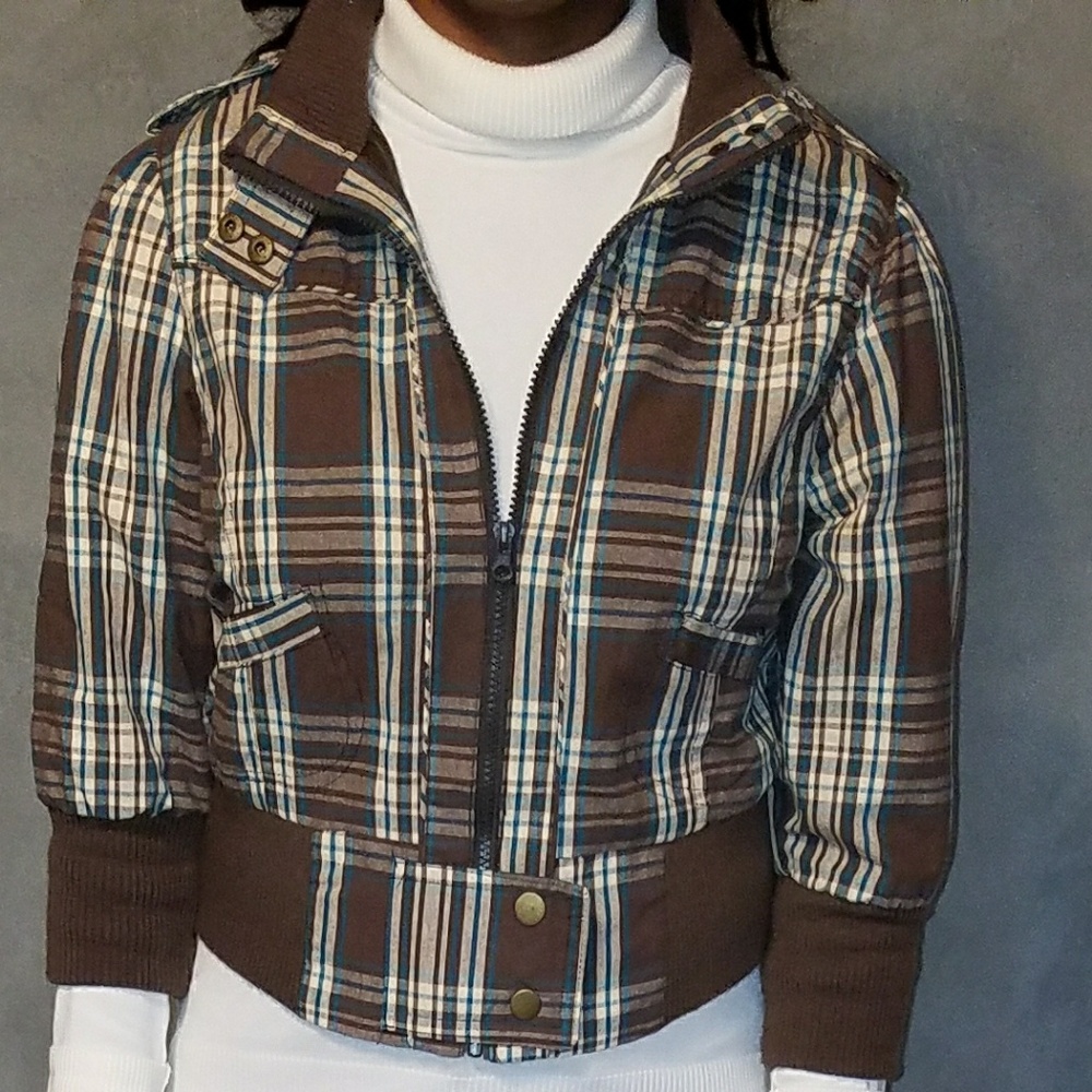 Plaid Moto Jacket