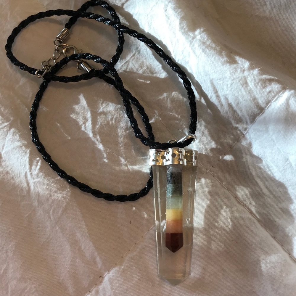 Chackra crystal necklace