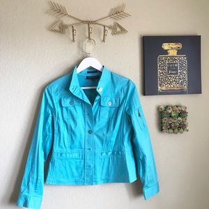 Jones New York Utility Jacket Teal