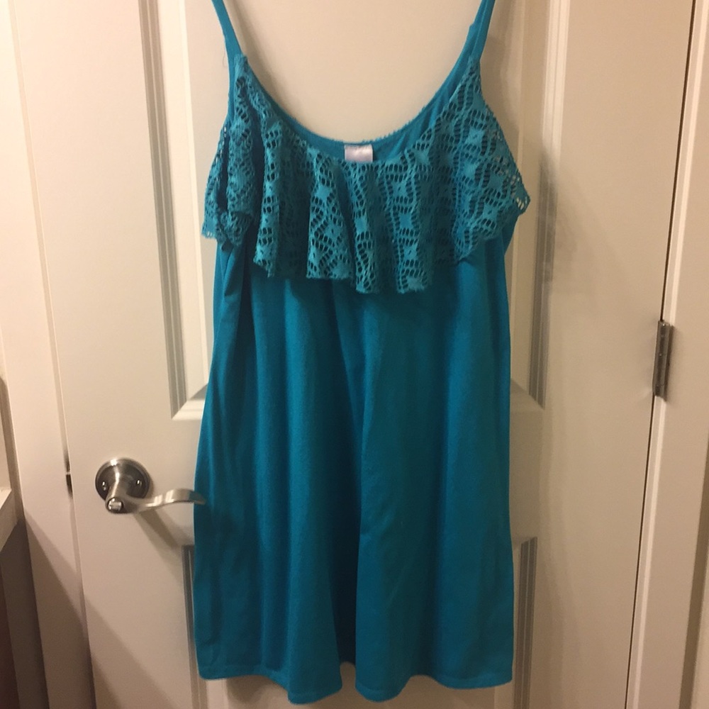 Teal summer dress