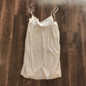 NWOT Gold Slip Dress