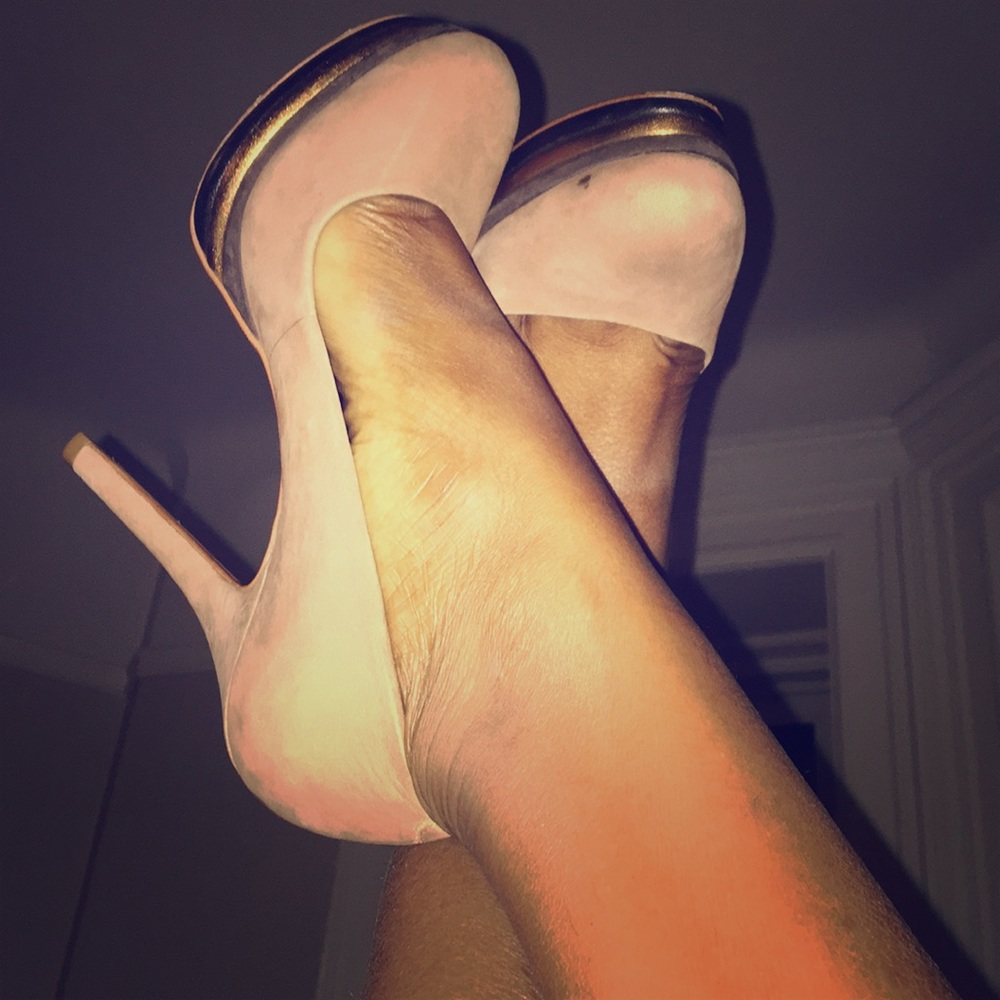 Nude Platform heel