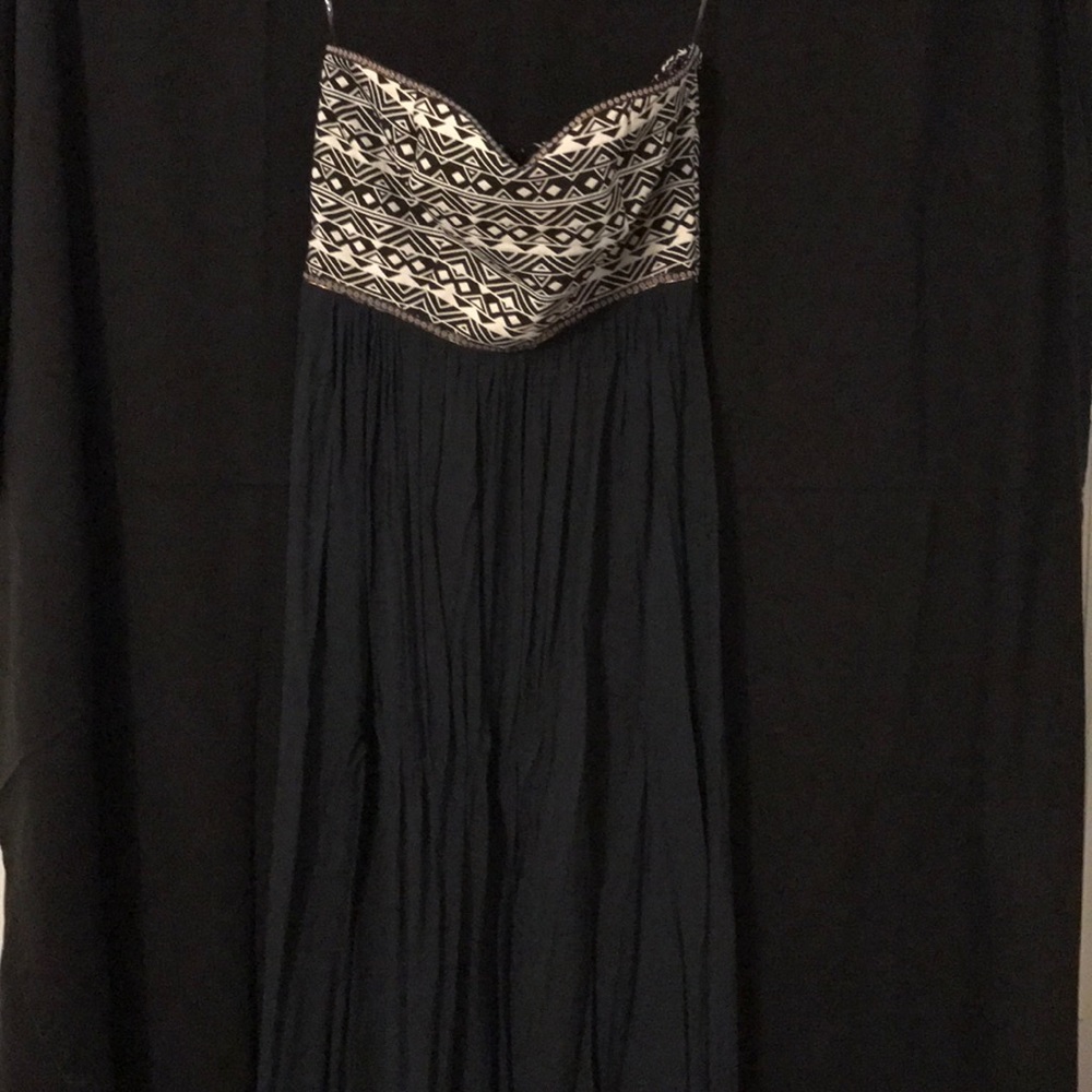 Maxi Blue/White/Black Dress