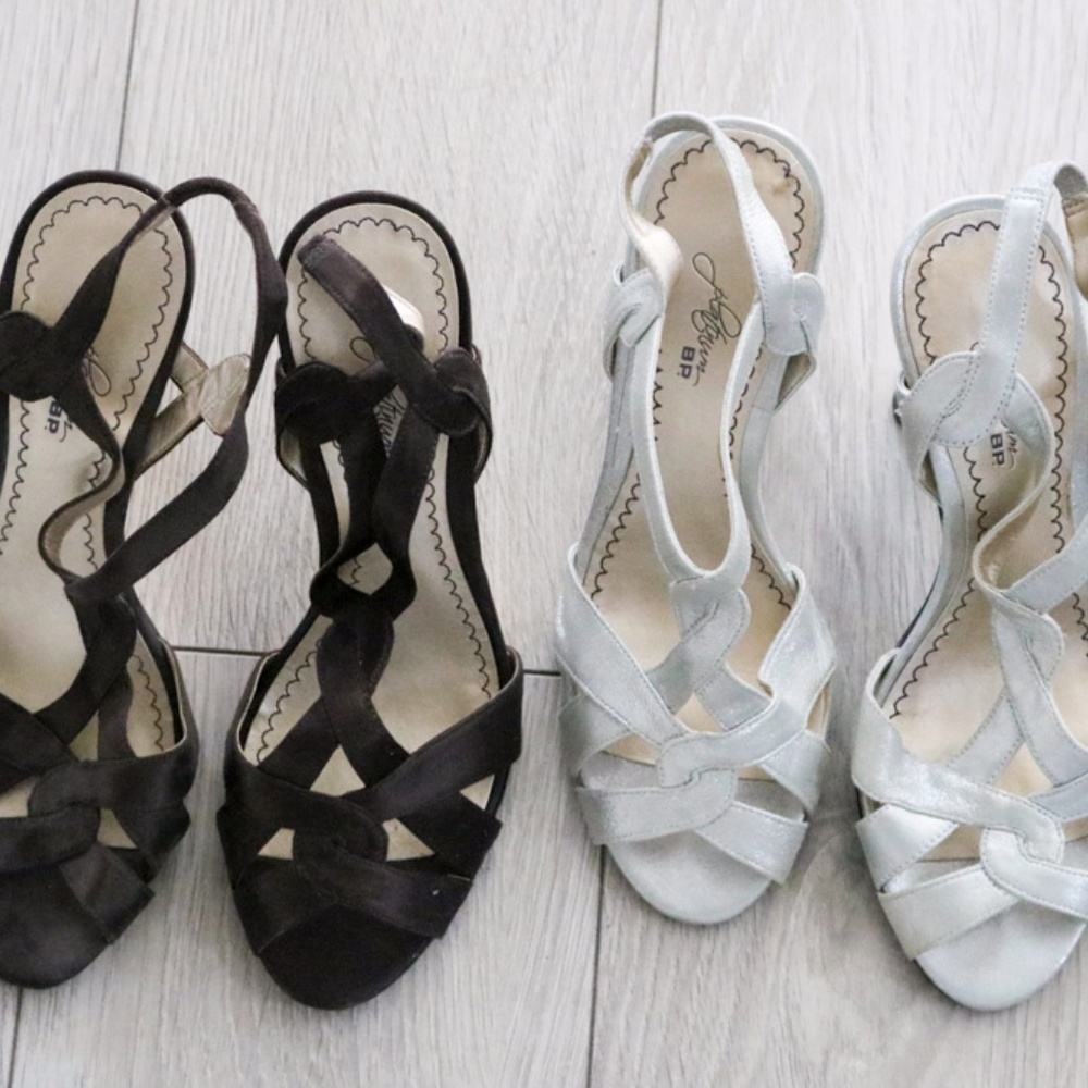 2 pair Dressy BP Platinum Dressy High  Heels