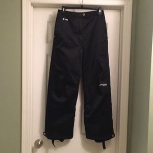 Spyder ski/snow pants. Black. Size 18 kids