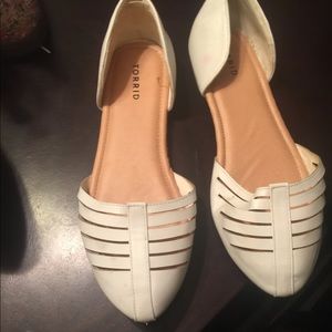 White Torrid flats