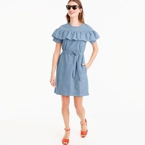 J. Crew Edie Dress in Chambray, size 6, NWT