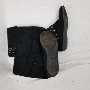 Rampage Shoes - RAMPAGE SUEDE EMBELLISHED FLAT BOOTS Rampage Shoes - RAMPAGE SUEDE EMBELLISHED FLAT BOOTS