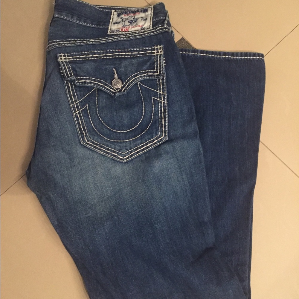 True Religion flare men’s jeans