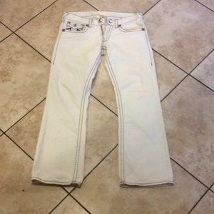 Vintage White True Religion Jeans